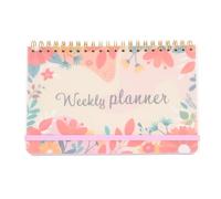 HINTRMENT Planificateur Journalier Non Daté en Papier Couverture Imitation Cuir, Carnet de Notes Simple pour Organisation du Travail et Planning Quotidien des Employés et Étudiants