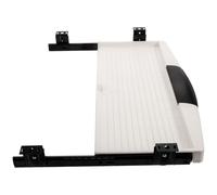 HINTRMENT Plateau de Clavier Coulissant pour Soulager la Fatigue des Poignets Épaules sous Bureau en Plastique Noir, Support de Clavier Multifonctionnel Silencieux et Pratique