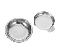 HINTRMENT Plateaux de Pesée en Acier Inoxydable 2pcs pour Pierres Précieuses et Bijoux, Précision Améliorée, Adaptés aux Besoins de Pesée en Magasin