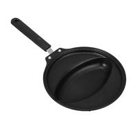HINTRMENT Poêle Multifonction en Fer Noir pour Omelette, Facile à Nettoyer avec Trou Suspendre, Cuisine Maison et Cuisson Induction