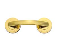 HINTRMENT Poignée de Bain Antidérapante à Ventouse Barre D’Appui de Sécurité Moyenne Taille Couleur Or Assistance à L’Équilibre pour Salle de Bain sans Perçage Support Mains pour