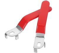 HINTRMENT Poignées de Vanne à Bille Trou 10x6 Mm Lot de 2 avec Prise en Pvc Rouge Conception Ergonomique Anti-fuite pour Robinet Extérieur et Installation de Tuyaux
