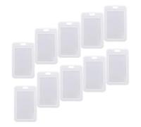 HINTRMENT Porte-badges Transparent à Rabat 15 Pièces, Protection Pratique pour Carte de Bus ’identité, Étui Léger et Portable, Adapté aux Étudiants et Professionnels