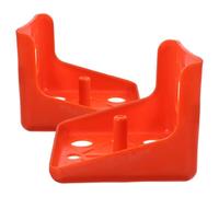 HINTRMENT Porte-bloc de Sel pour Bétail 2pcs en Pe Rouge, Support Stable et Esthétique pour Blocs de Sel à Lécher, pour Fournitures Agricoles et Élevage