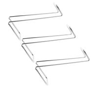 HINTRMENT Porte-Bouteilles de Comptoir en Fer Inoxydable Argenté Lot de 3 Supports Décoratifs pour Bouteilles de Vin 750 Ml Casier à Vin Minimaliste et Compact pour Rangement de Table