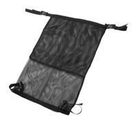 HINTRMENT Porte-oxygène Portable pour Fauteuil Roulant avec Double Poche en Nylon et Mesh, Ajustable pour Bouteille et Cylindre D'oxygène Noir, Transport Sécurisé