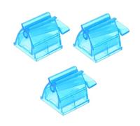 HINTRMENT Presse-tubes de Dentifrice Facile à Utiliser et Solide Lot de 3 Manuels en Abs Bleu, Extrudeur Pratique Salle de Bain