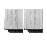 HINTRMENT Protection de Cerceau de Batterie en Silicone Argenté 2pcs Colle pour Grosse Caisse, Protège le Cercle en Métal, Prolonge la Durée de Vie du Set de Batterie