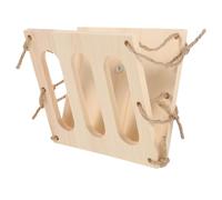 HINTRMENT Râtelier à Foin en Bois Beige Minimise Le Gaspillage pour Lapins et Cobayes, Accessoire pour Cage à Lapin Facile à Installer L'enclos de Votre Animal