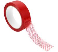 HINTRMENT Ruban Adhésif de Sécurité Inviolable 3 CM X 50 M Couleur Rouge Fonction Voidopen Anti-Falsification Ruban Épais Résistant pour Emballage Sécurisé et Protection Anti-Vol