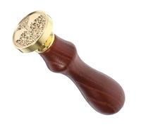 HINTRMENT Sceau de Cire Arbre de Vie Rétro Cuivre avec Manche Bois Tampon Cachet Décoratif pour Enveloppes et DIY Motif Délicat Facile à Utiliser et Cadeau