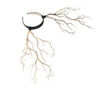 HINTRMENT Serrage-tête Sorcière Effet Branche Couleur Morte, Coiffe à Cornes Halloween Femme, Bandeau de Fête Léger et Créatif pour Cosplay et Accessoires Déguisement Cheveux