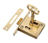 HINTRMENT Serrure en Cuivre Rétro pour Tiroir et Meuble, Serrure Antivol Droite, Finition Soignée, pour Mobilier et Vitrines Décoratives