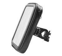 HINTRMENT Support de téléphone étanche pour vélo, Support de téléphone pour vélo, PU Noir, 1 Set, Protection Antichoc, réglage des Joints, pour vélos et Motos