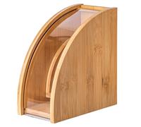HINTRMENT Support en Bois pour Filtres à Café en Papier, Rangement Organisé et Réutilisable, Forme Éventail Élégante Cuisine et Bar
