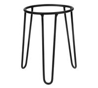 HINTRMENT Support Socle Stable pour Boule de Cristal en Fer Noir et Petit Porte-vase Hydroponique pour Décoration de Fête ou Jardin Extérieur