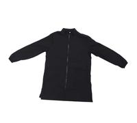 HINTRMENT Tablier de Toilettage Antistatique Imperméable à Manches Longues Fermeture Éclair, Uniforme de Travail Noir Taille XL pour Esthéticienne Animale, Blouse Professionnelle pour Salon