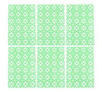 HINTRMENT Tapis pour Cages d'animaux Lot de 6 en Plastique Vert, Antidérapants et Protecteurs pour Pattes de Lapin et Petits Rongeurs, Utilisation Polyvalente Cuisine et Couleur Aléatoire