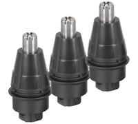 HINTRMENT Tête de Remplacement pour Tondeuse à Poils de Nez Homme, 3pcs, Acier et Abs, Tête Interchangeable Protection pour Coupe Précise et Solide