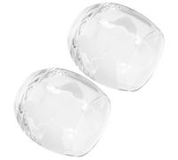 HINTRMENT Verres en Verre Transparent Lot de 2 Impression Carte Monde Design Créatif et Résistant à L'usure 450ml pour Bar et Mariages