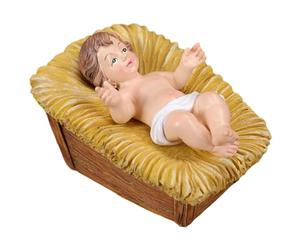 Hintyne Figurine de l'enfant Jésus Mini Figurine en résine de l'enfant Jésus avec détails clairs Figurine Religieuse de l'enfant Jésus pour la décoration de la Maison du Bureau et de l'église Style 2