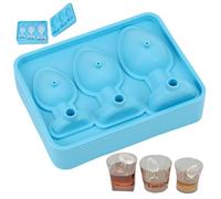 Hintyne Moules à Glace Amusants en Silicone avec Bouchon Anal 3 grilles moules à Glace Amusants avec Couvercle bac à glaçons DIY avec Entonnoir moules à Glace faciles à Nettoyer pour Whisky