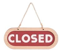 Hintyne Panneau Ouvert Panneau Ouvert et fermé pour Entreprise Plaque Double Face Panneau Rustique Ouvert et fermé Panneau Ouvert à Suspendre pour Magasin café Bar Restaurant Porte-Manteau