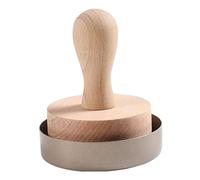 Hintyne Presse à Tarte en Bois Outil De Presse à Tarte Poussoir à œufs en Bois Bricolage Pâte De Cuisson Doseur De Pâtisserie Moule à Tarte en Bois