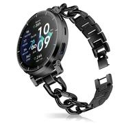 HinZann 20mm Bracelet pour Amazfit Cheetah 2 Pro/Active 3 Premium/Active 2 Square/Active 2 / Active, Métal Acier Inoxydable, Femme Metal Bracelet Montre pour Amazfit GTR Mini/GTS 4 - Argent