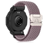 HinZann 22mm Bracelet pour Amazfit Active Max/T-Rex 3 Pro 48mm/Balance 2/Balance/Bip 6/5/5 Unity, Tressé Élastiques, Nylon Bracelet Montre pour Amazfit Cheetah/Cheetah Pro/GTR 4/3 Pro - Violet