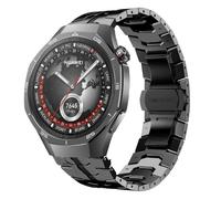 HinZann 22mm Bracelet pour Huawei Watch GT 6/GT 6 Pro/GT5 Pro/ GT5/4 46mm, Acier Inoxydable Montre de Rechange, Metal Bracelet Montre pour Huawei Watch 5/4 46mm/ 4 Pro 48mm/ Ultimate 2 - Noir