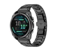 HinZann 22mm QuickFit Bracelet pour Garmin Fenix 9/9 Pro / D2 Mach 2 47mm | Acier Inoxydable, Métal Montre de Rechange pour Garmin Quatix 8 47mm/Tactix 8 47mm/Descent G2/ Fenix 8 Pro/8/E 47mm, Noir