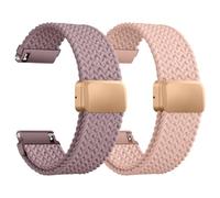 HinZann Bracelet de Montre en Nylon Tressé pour 18mm 20mm 22mm, Magnétique