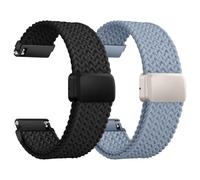 HinZann Bracelet de Montre en Nylon Tressé pour 18mm 20mm 22mm, Magnétique