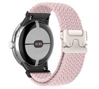 HinZann Bracelet Tressé pour Google Pixel Watch 4/3 41mm, Sport Élastique Montre de Rechange, Réglable Nylon Bracelet de Remplacement pour Google Pixel Watch 2/1 - Rose