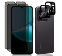HinZann Protection Écran Privacy pour Xiaomi Redmi 15C 4G, [2+2 Pièces] Verre Trempé Anti-Espion + Caméra Arrière Protecteur, 9H Dureté, Film Protection Écran Anti-Spy pour Xiaomi Redmi 15C 4G