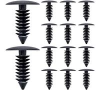 HINZIC Lot de 100 épingles en nid d'abeille, 7,5 à 8 mm, en plastique, pour graveur laser, table de travail, style bouton, noir (4412)