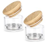 HINZIC Lot de 2 brosses à ongles en maille acrylique liquide pour enlever la poudre liquide Dappen - Outil portable pour nail art