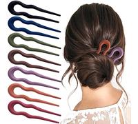 HINZIC Lot de 7 grandes épingles à cheveux françaises en forme de U - 13 cm - Mat - En forme de U
