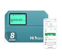 HiOazo Ordinateur d'irrigation, système d'irrigation WiFi, minuterie, 8 zones, système d'irrigation intérieur extérieur, surveillance des applications, sortie de pluie, ajustement saisonnier HO-SC-8W