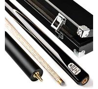 HIOD Queue de Billard Ash Snooker, 57 Pouces, 19 Onces, Set de Queues de Billard Professionnelles,Black,9.5mm Cue Tips