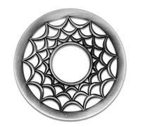 Hion Illuma Lid Couvercle pour bougies parfumées, accessoire de bougie sculpté élégant en métal Scented Candle Topper, décoration de Noël cadeau aide la bougie à brûler uniformément (réseau argent)