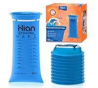 Hion Lot de 10 sacs à vomir jetables de 1000 ml, résistants aux fuites, de qualité médicale, portables, parfaits pour les maladies des transports, des voitures et des avions, les femmes enceintes