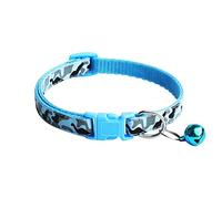 hionre Collier réglable pour animal de compagnie, motif camouflage, collier pour chien, chat, chiot - Bleu