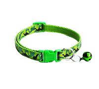 hionre Collier réglable pour chien chat chiot imprimé camouflage vert