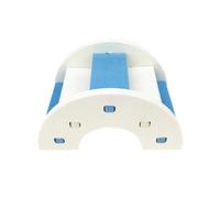 hionre Jouet d'escalade en PVC pour hamster, rat, animal de compagnie, petit animal de compagnie, jouet d'escalade, bleu et blanc