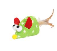 hionre Jouet pour chaton souris en peluche multicolore jouet interactif jouet pour chat amusant jouet plume pour chat fournitures pour chat - vert