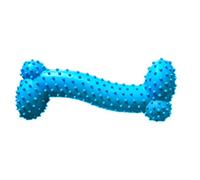 hionre Jouets interactifs pour animaux de compagnie, forme de boule en forme de boule TPR pour nettoyage des dents molaire jouet d'entraînement pour animal de compagnie chien chiot couleur aléatoire