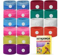 HIONXMGA 10 Paires de Bracelets Anti Nausées - Acupression Naturelle pour Mal des Transports, Nausées Matinales - Réutilisables et Confortables pour Adultes et Enfants