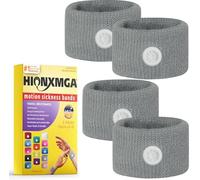 HIONXMGA 2 Paires de Bracelets Anti Nausées - Acupression Naturelle pour Mal des Transports, Nausées Matinales - Réutilisables et Confortables pour Adultes et Enfants